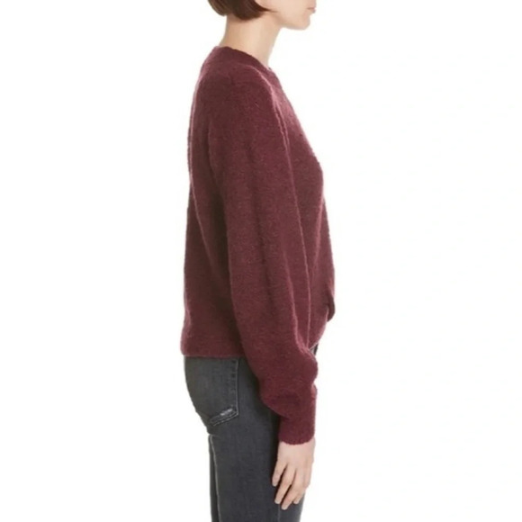 Joie • Stavan Metallic Detail Crewneck Sweater Blackberry - Picture 4 of 11